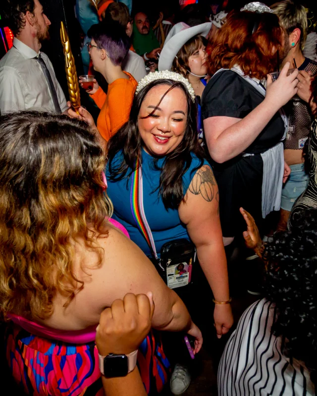 Hot Mess Halloween 2025 - Kimber was the DJ - Photo by @hellacurious
