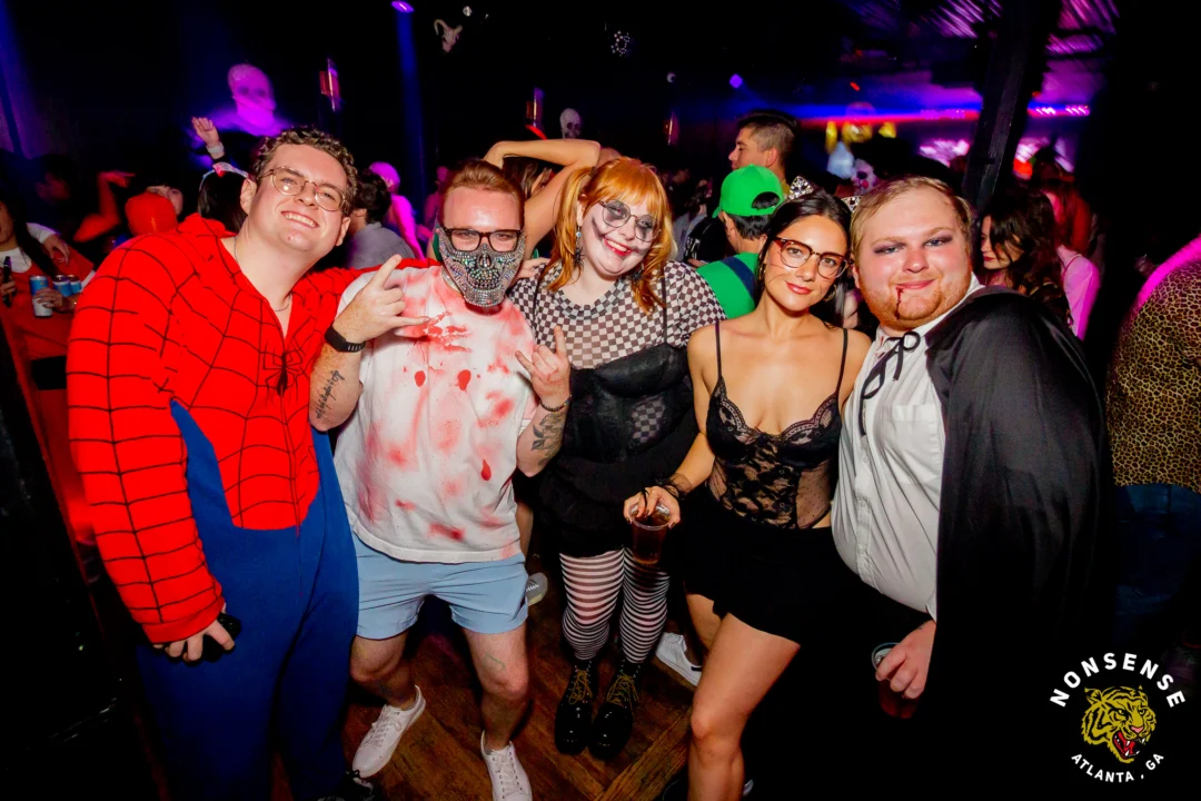 Hot Mess Halloween 2025 - Kimber was the DJ - Photo by @hellacurious