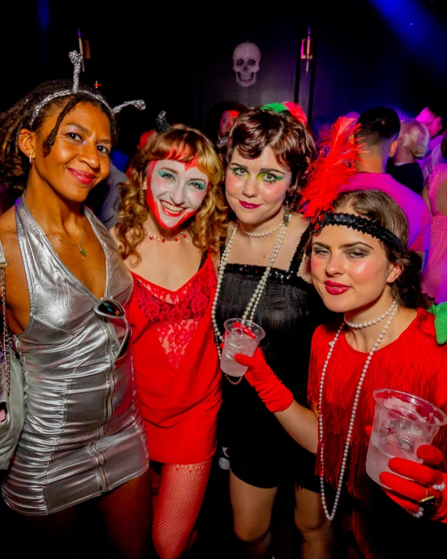 Hot Mess Halloween 2025 - Kimber was the DJ - Photo by @hellacurious