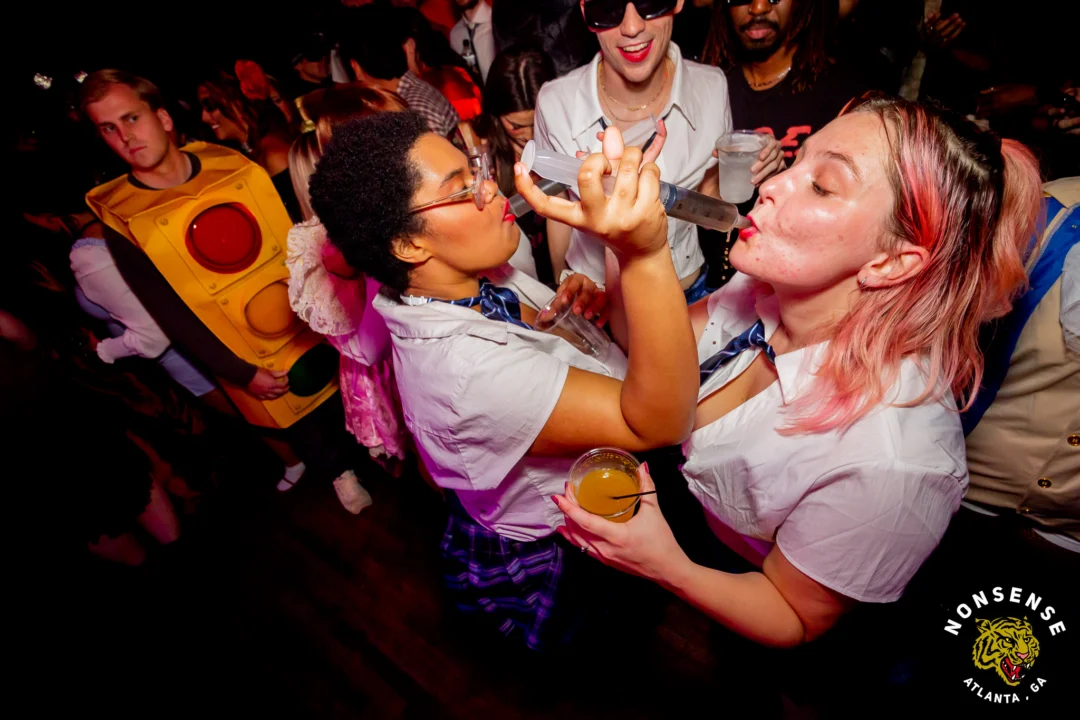 Hot Mess Halloween 2025 - Kimber was the DJ - Photo by @hellacurious