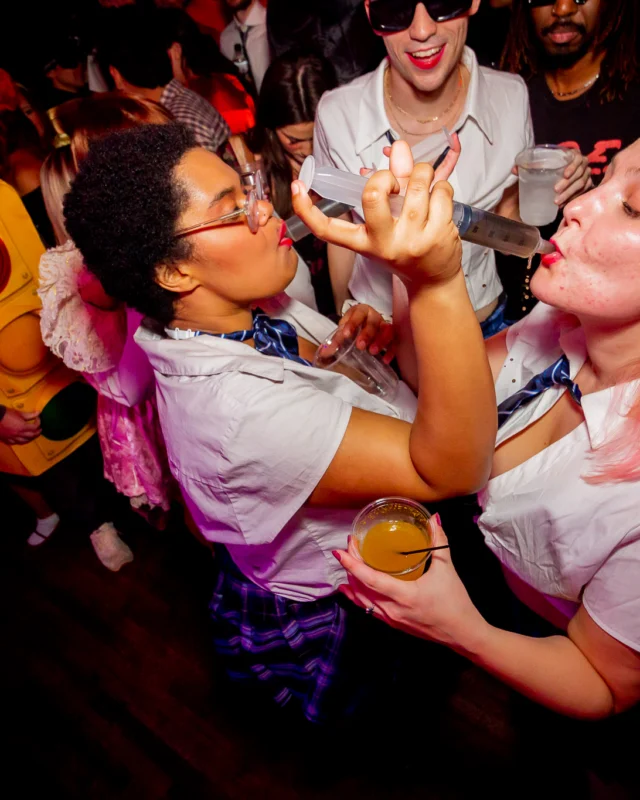 Hot Mess Halloween 2025 - Kimber was the DJ - Photo by @hellacurious