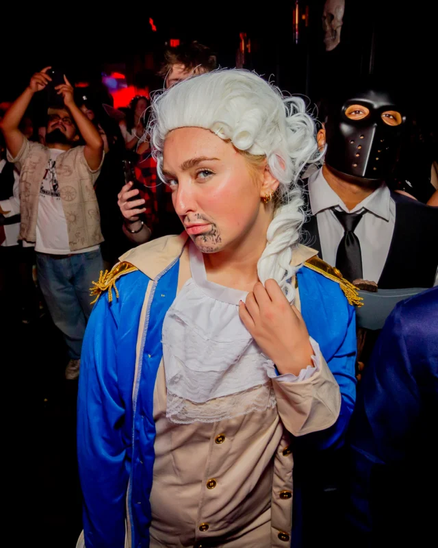Hot Mess Halloween 2025 - Kimber was the DJ - Photo by @hellacurious