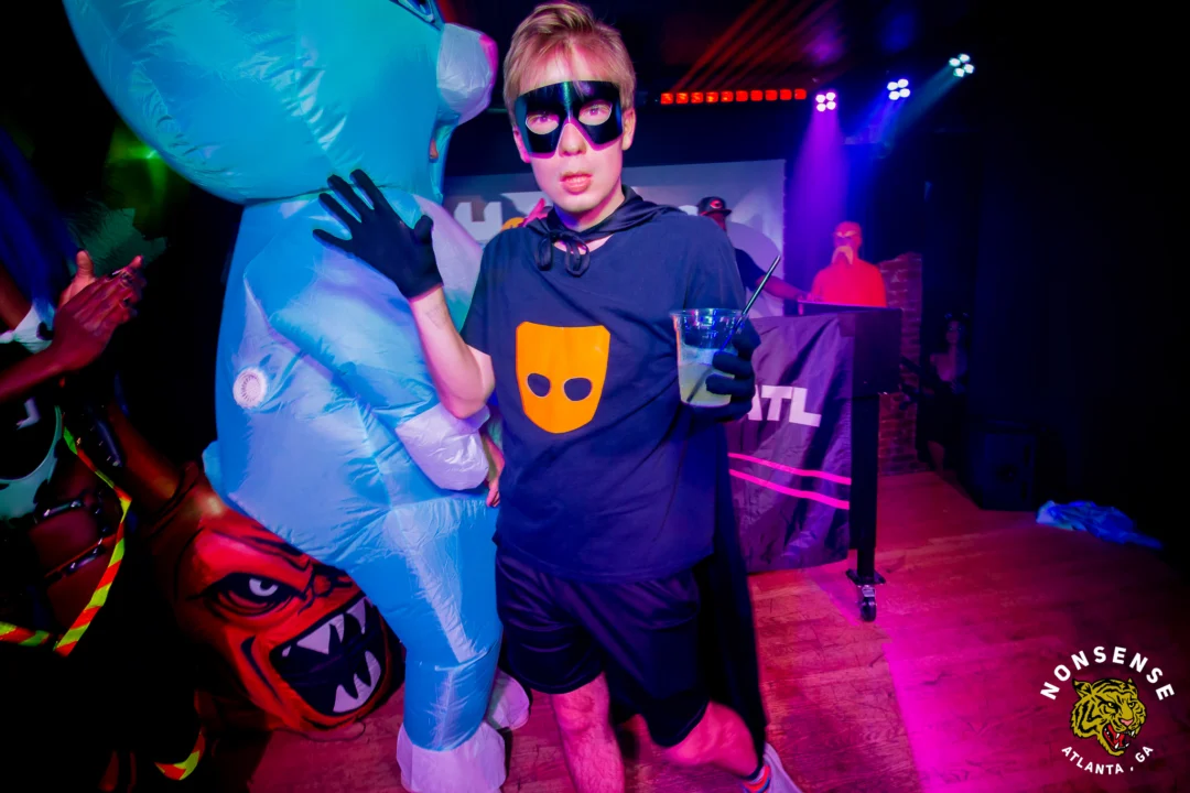 Hot Mess Halloween 2025 - Kimber was the DJ - Photo by @hellacurious