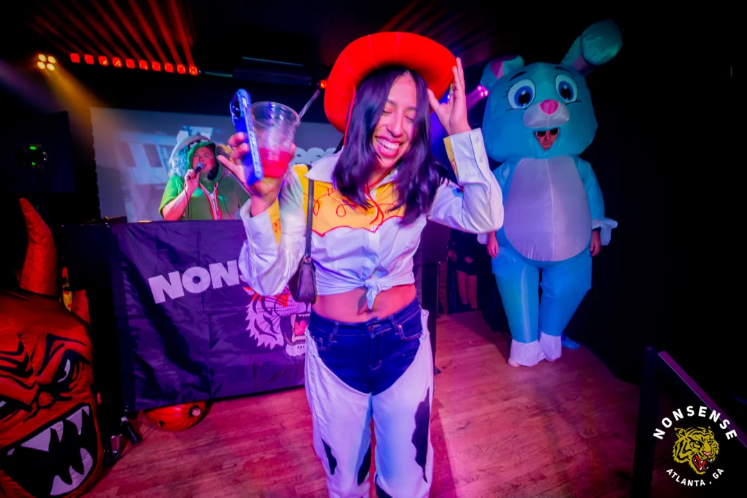 Hot Mess Halloween 2025 - Kimber was the DJ - Photo by @hellacurious