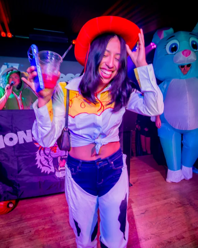 Hot Mess Halloween 2025 - Kimber was the DJ - Photo by @hellacurious