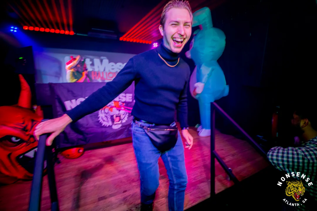 Hot Mess Halloween 2025 - Kimber was the DJ - Photo by @hellacurious