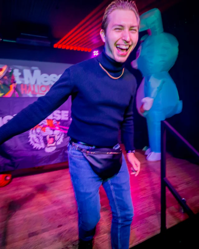 Hot Mess Halloween 2025 - Kimber was the DJ - Photo by @hellacurious