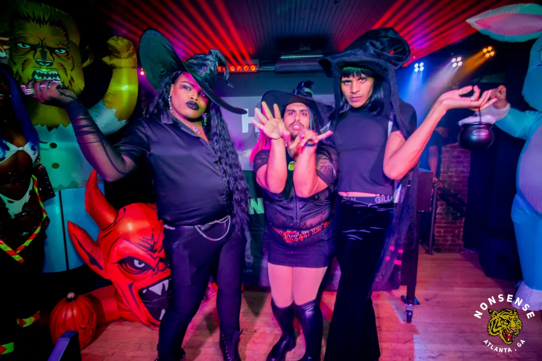 Hot Mess Halloween 2025 - Kimber was the DJ - Photo by @hellacurious