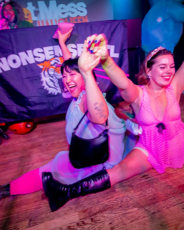 Hot Mess Halloween 2025 - Kimber was the DJ - Photo by @hellacurious