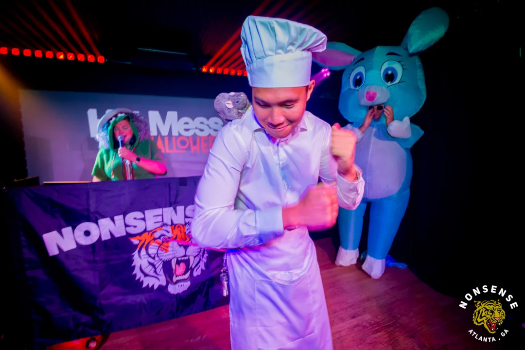 Hot Mess Halloween 2025 - Kimber was the DJ - Photo by @hellacurious