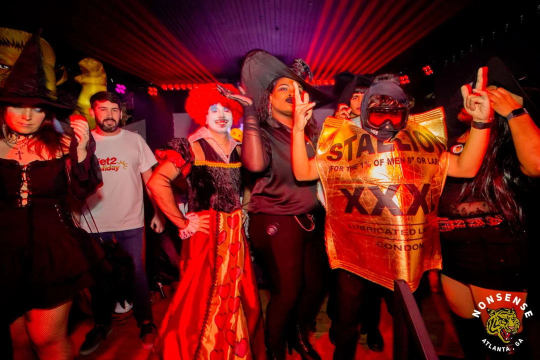 Hot Mess Halloween 2025 - Kimber was the DJ - Photo by @hellacurious