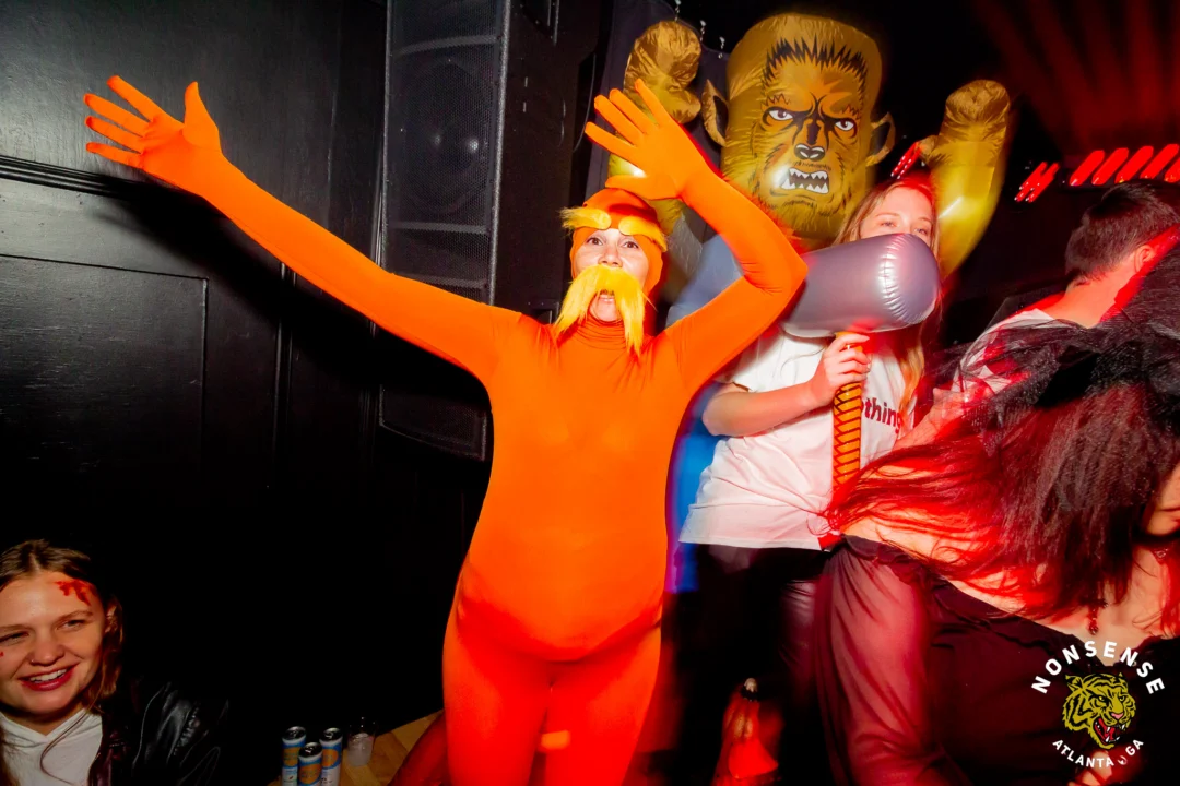 Hot Mess Halloween 2025 - Kimber was the DJ - Photo by @hellacurious