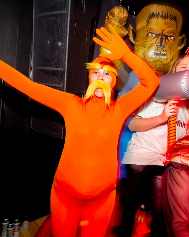 Hot Mess Halloween 2025 - Kimber was the DJ - Photo by @hellacurious