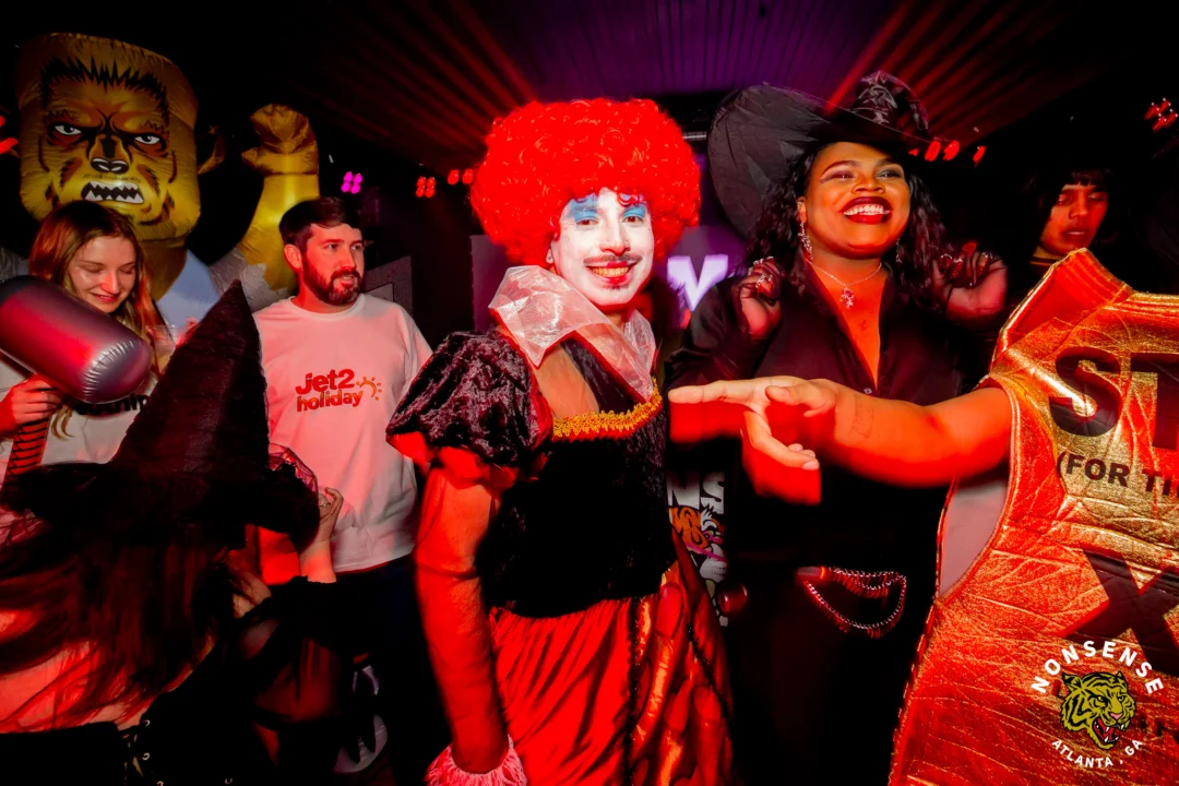 Hot Mess Halloween 2025 - Kimber was the DJ - Photo by @hellacurious