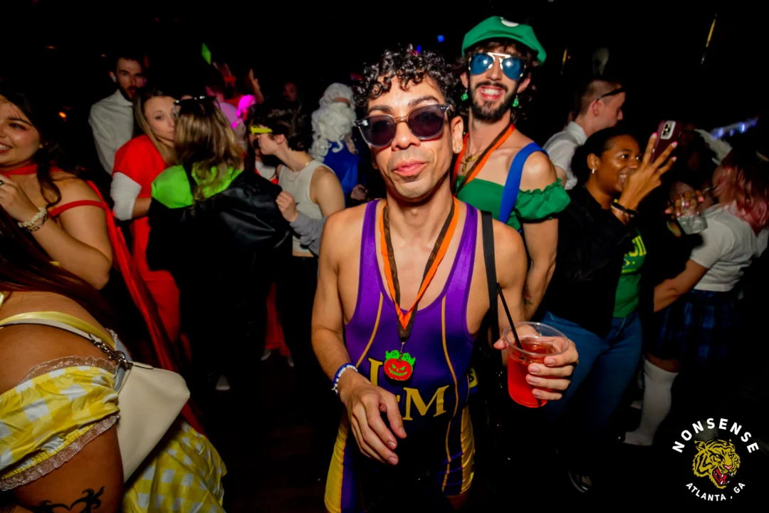 Hot Mess Halloween 2025 - Kimber was the DJ - Photo by @hellacurious