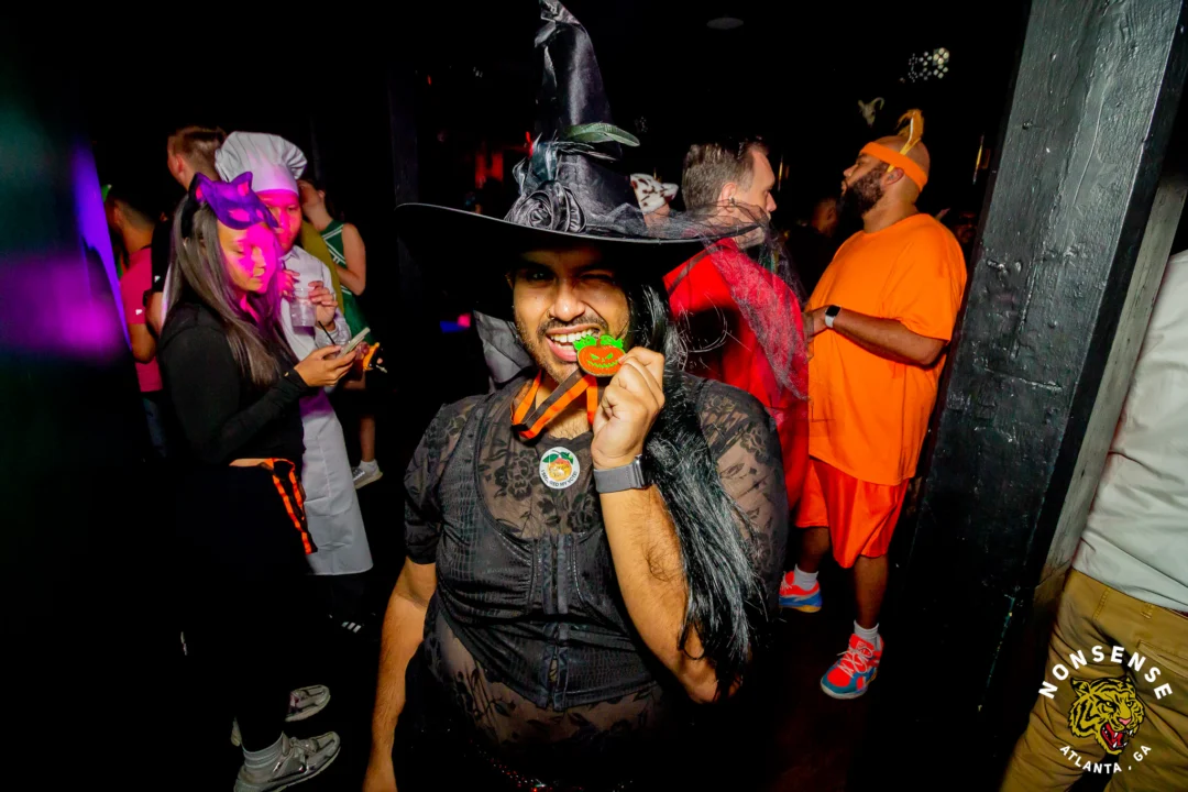 Hot Mess Halloween 2025 - Kimber was the DJ - Photo by @hellacurious
