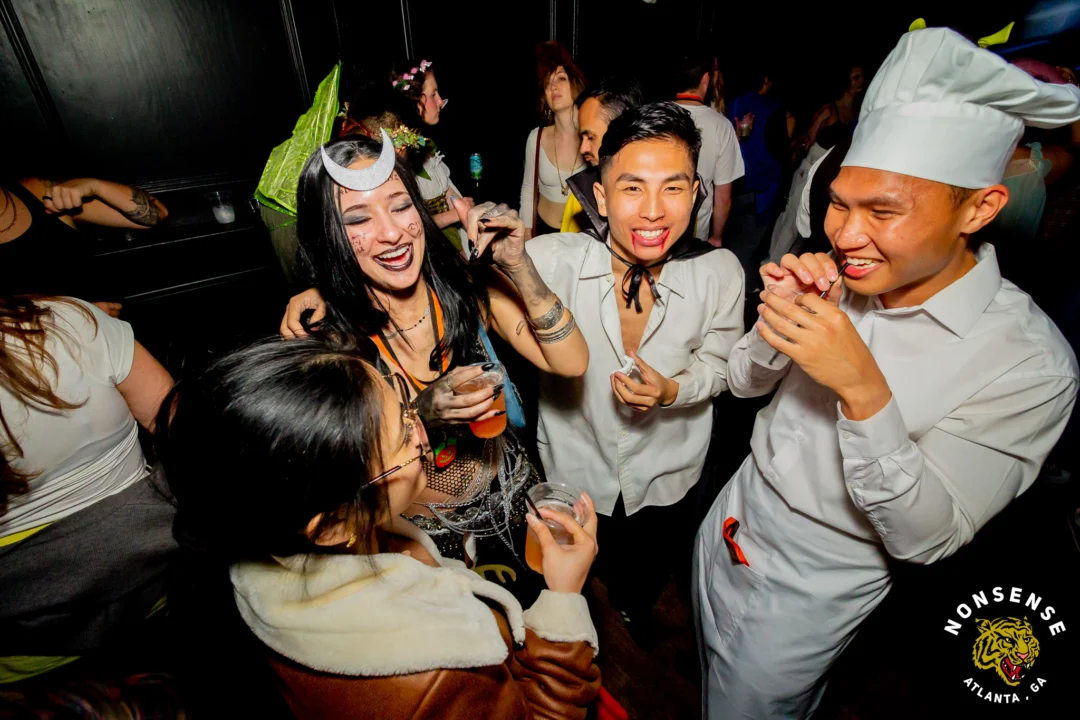 Hot Mess Halloween 2025 - Kimber was the DJ - Photo by @hellacurious