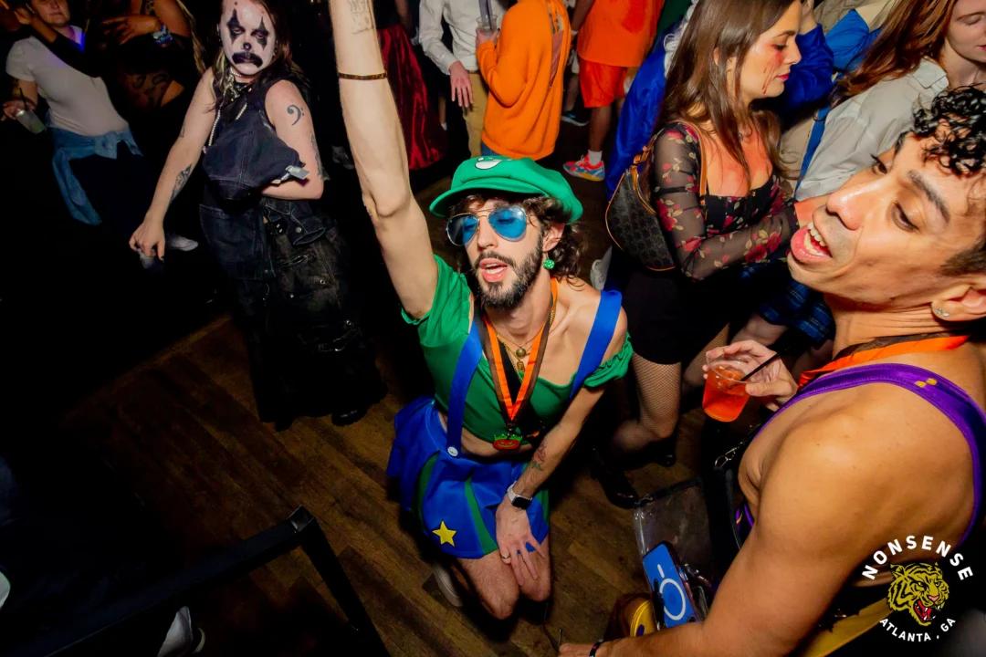 Hot Mess Halloween 2025 - Kimber was the DJ - Photo by @hellacurious