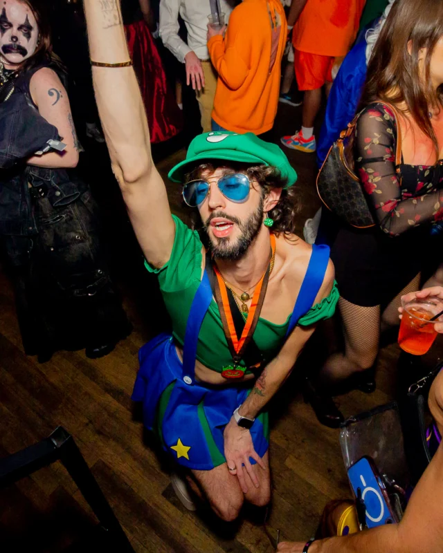 Hot Mess Halloween 2025 - Kimber was the DJ - Photo by @hellacurious