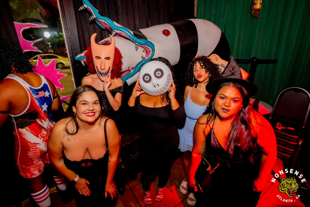Hot Mess Halloween 2025 - Kimber was the DJ - Photo by @hellacurious