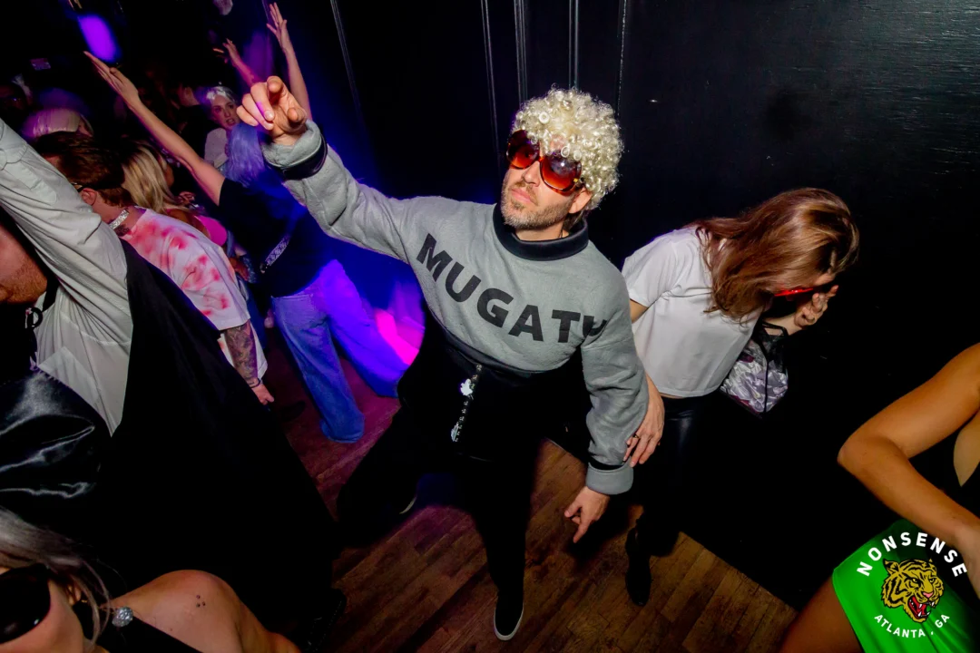 Hot Mess Halloween 2025 - Kimber was the DJ - Photo by @hellacurious