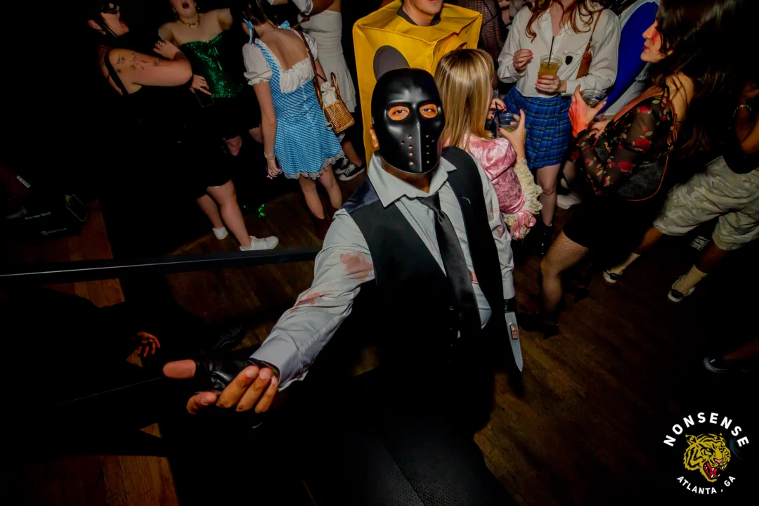 Hot Mess Halloween 2025 - Kimber was the DJ - Photo by @hellacurious