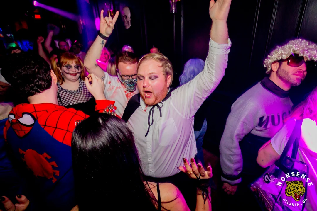 Hot Mess Halloween 2025 - Kimber was the DJ - Photo by @hellacurious