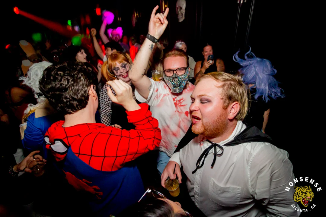 Hot Mess Halloween 2025 - Kimber was the DJ - Photo by @hellacurious