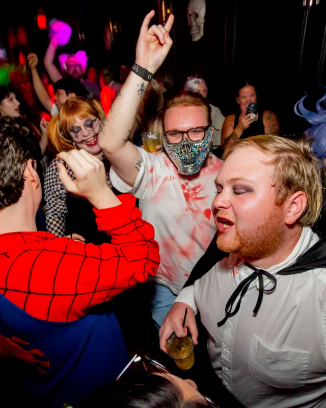 Hot Mess Halloween 2025 - Kimber was the DJ - Photo by @hellacurious
