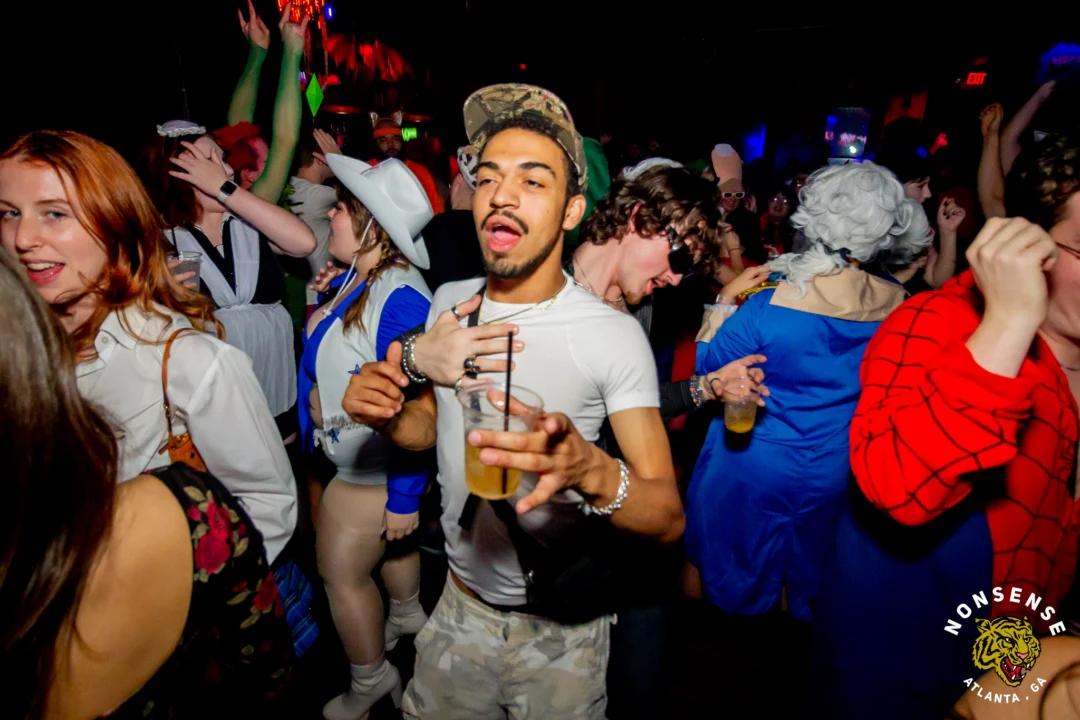 Hot Mess Halloween 2025 - Kimber was the DJ - Photo by @hellacurious