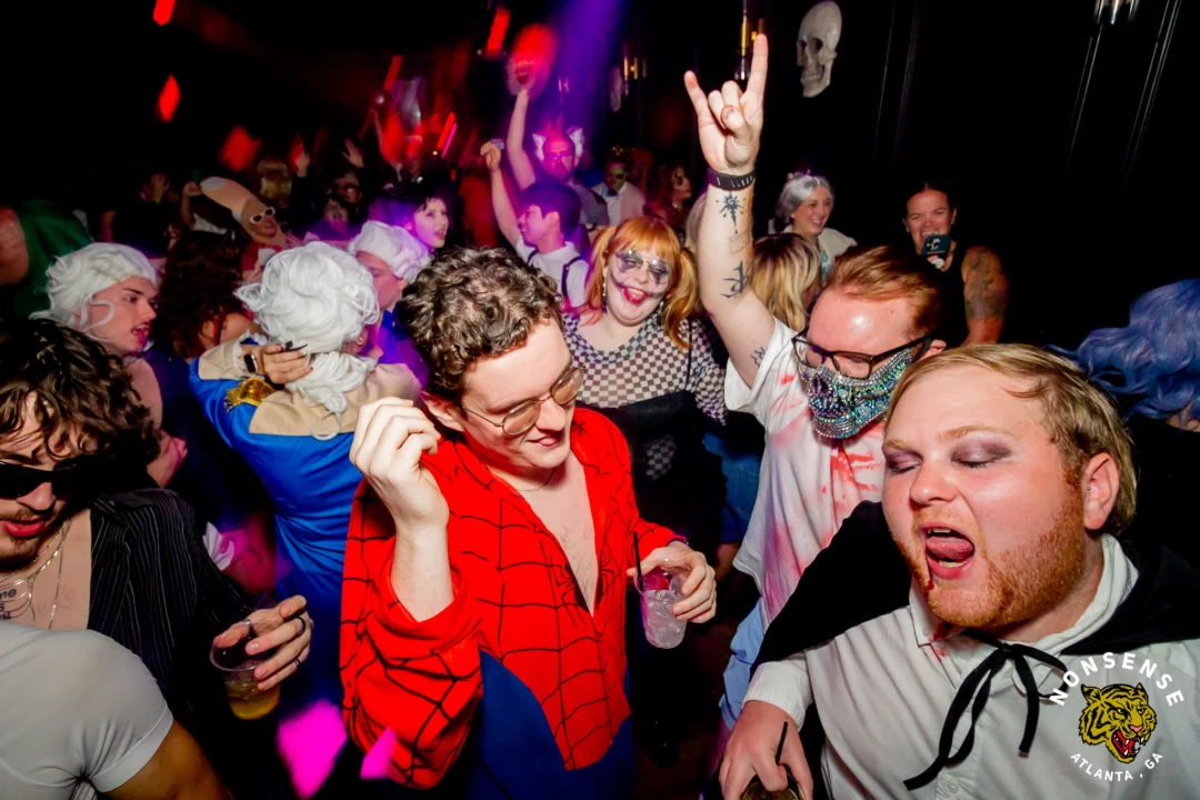 Hot Mess Halloween 2025 - Kimber was the DJ - Photo by @hellacurious