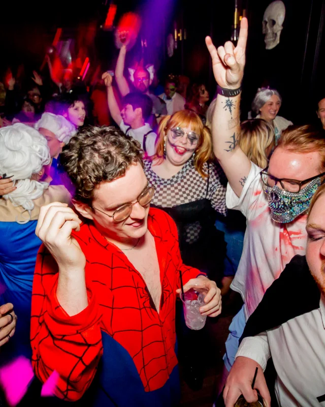 Hot Mess Halloween 2025 - Kimber was the DJ - Photo by @hellacurious