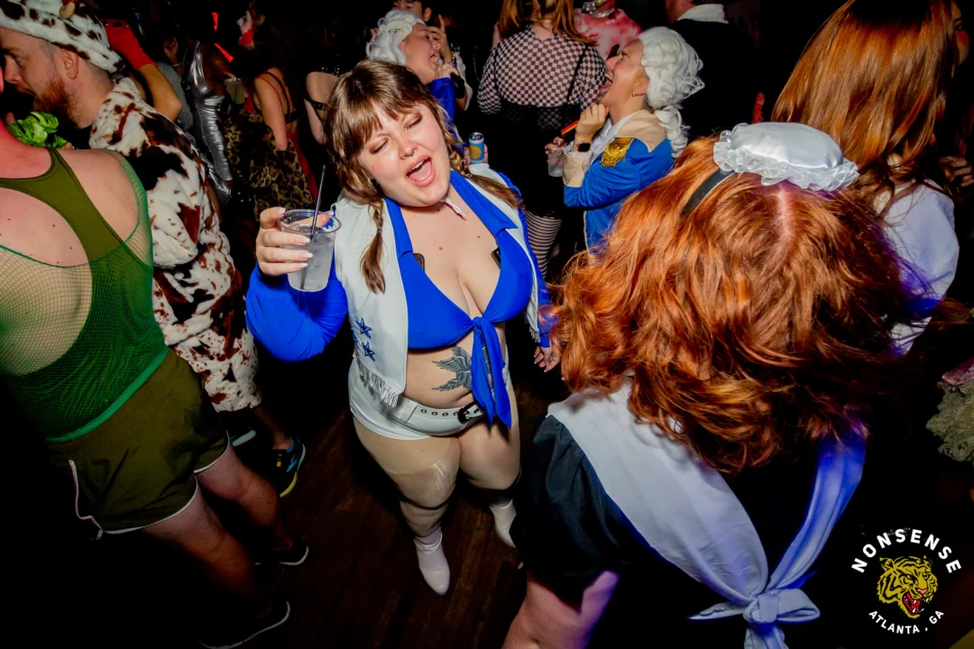 Hot Mess Halloween 2025 - Kimber was the DJ - Photo by @hellacurious