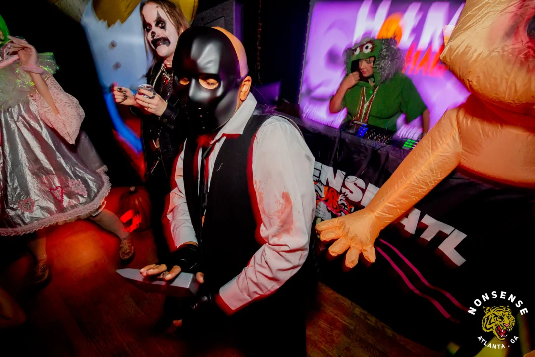Hot Mess Halloween 2025 - Kimber was the DJ - Photo by @hellacurious