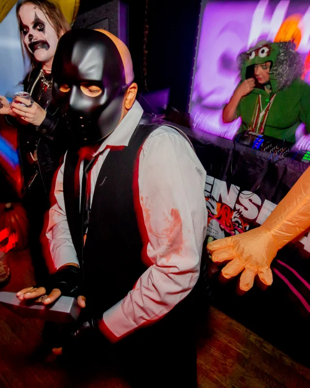 Hot Mess Halloween 2025 - Kimber was the DJ - Photo by @hellacurious