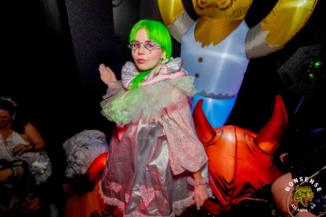 Hot Mess Halloween 2025 - Kimber was the DJ - Photo by @hellacurious