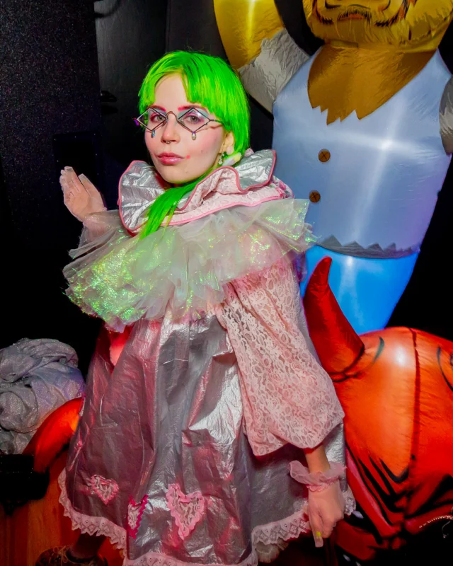 Hot Mess Halloween 2025 - Kimber was the DJ - Photo by @hellacurious