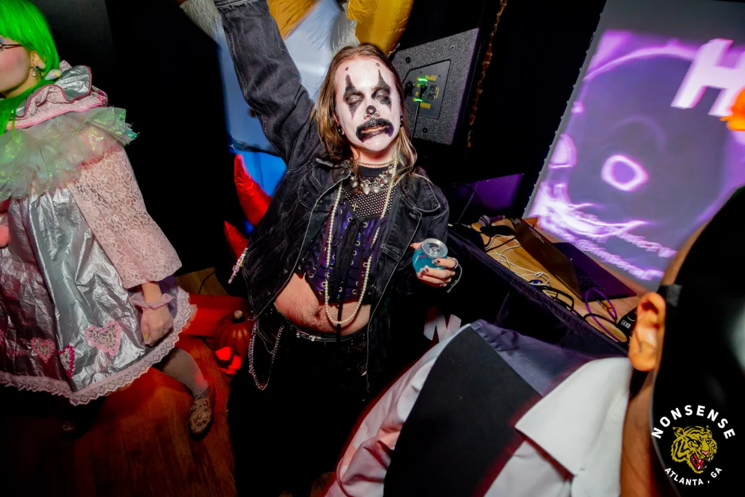 Hot Mess Halloween 2025 - Kimber was the DJ - Photo by @hellacurious