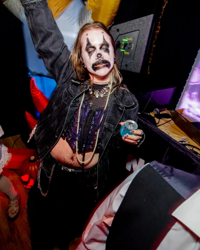 Hot Mess Halloween 2025 - Kimber was the DJ - Photo by @hellacurious