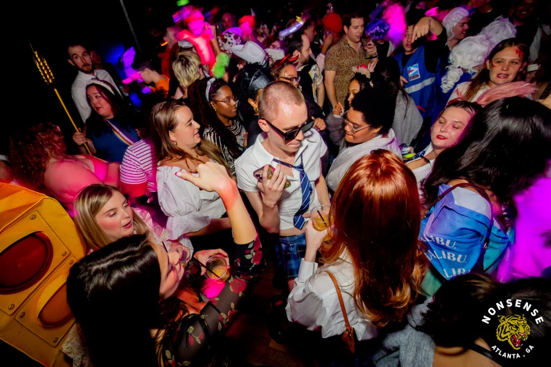 Hot Mess Halloween 2025 - Kimber was the DJ - Photo by @hellacurious