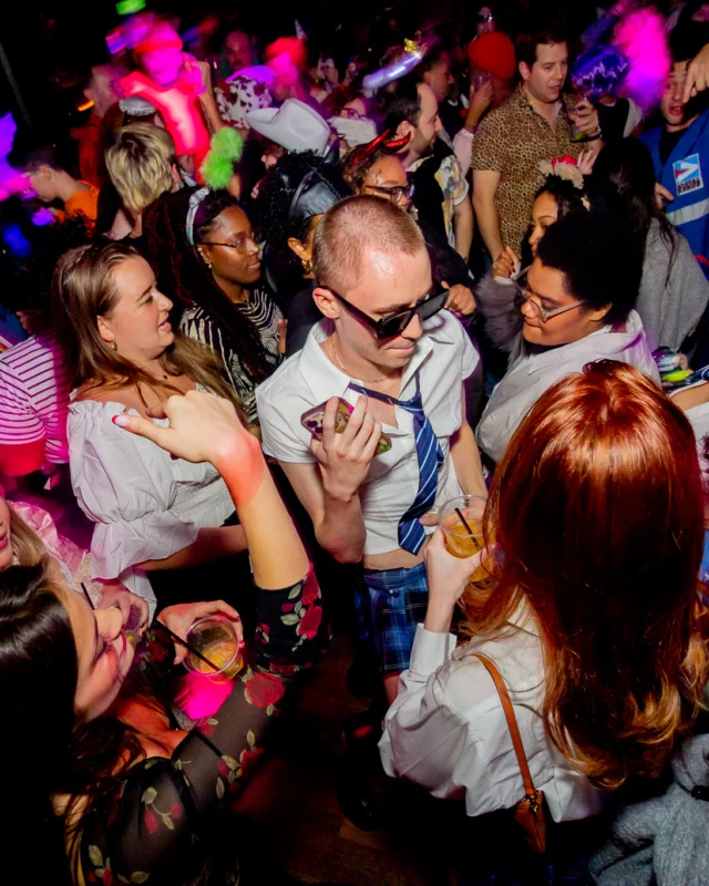 Hot Mess Halloween 2025 - Kimber was the DJ - Photo by @hellacurious