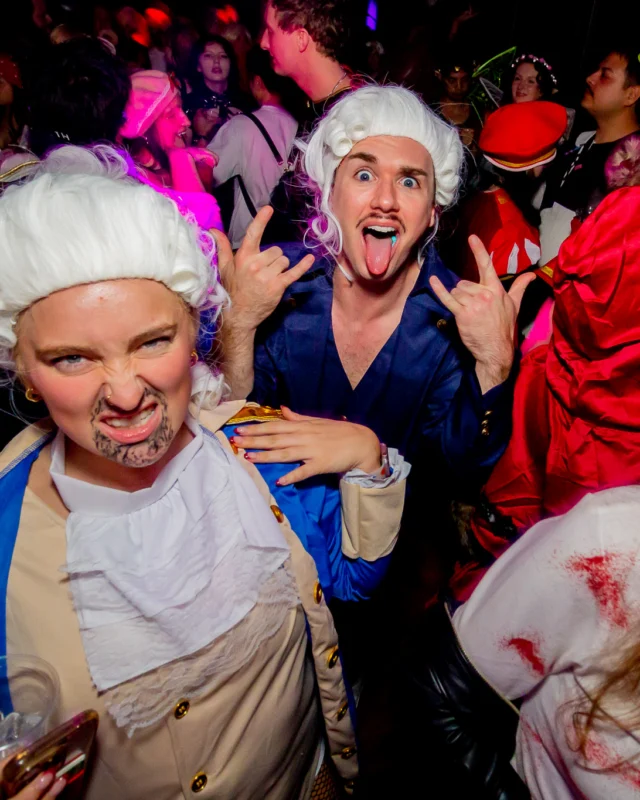 Hot Mess Halloween 2025 - Kimber was the DJ - Photo by @hellacurious