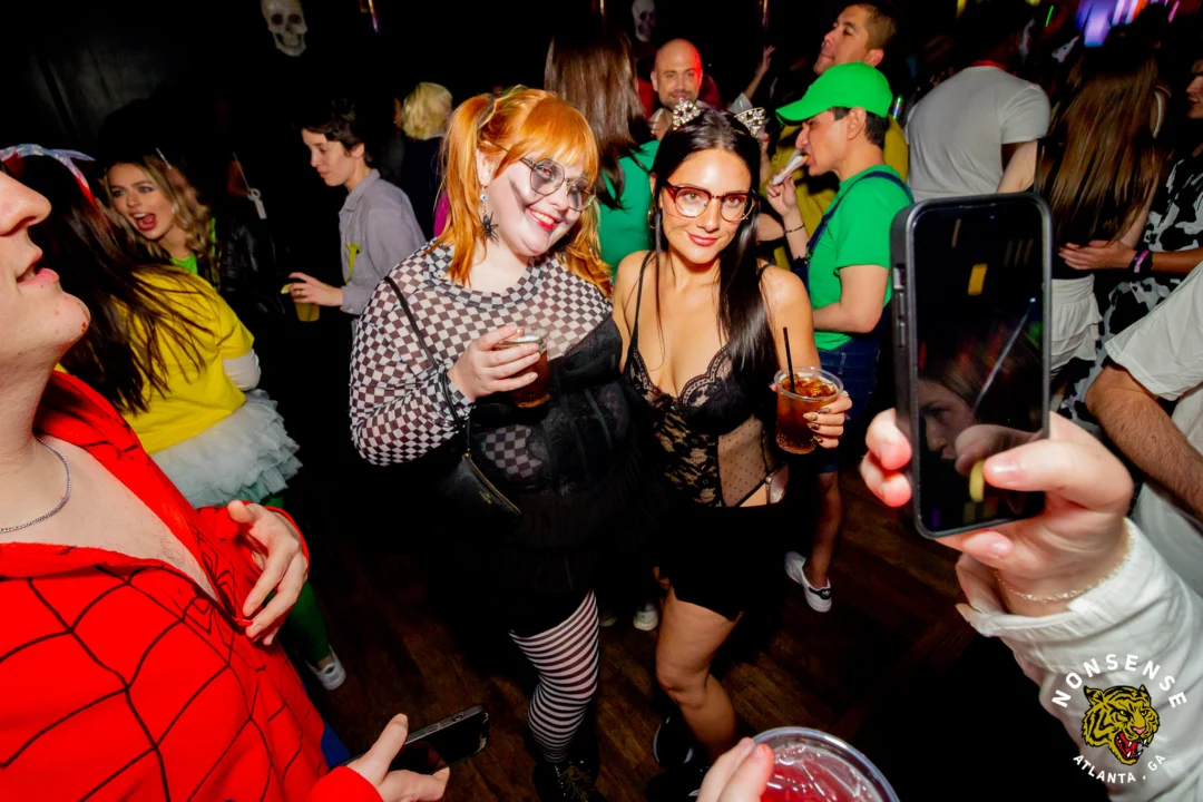 Hot Mess Halloween 2025 - Kimber was the DJ - Photo by @hellacurious