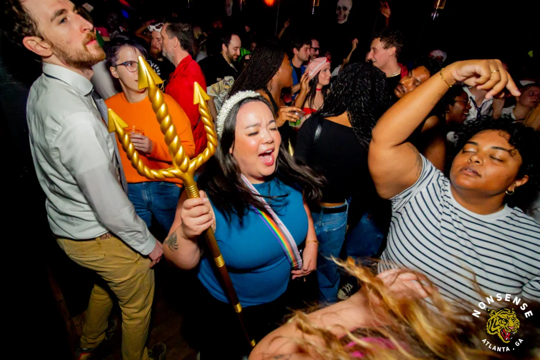 Hot Mess Halloween 2025 - Kimber was the DJ - Photo by @hellacurious