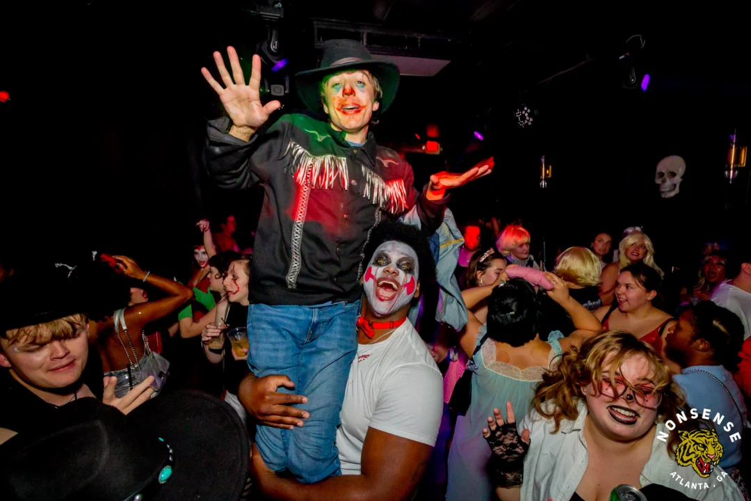 Hot Mess Halloween 2025 - Kimber was the DJ - Photo by @hellacurious