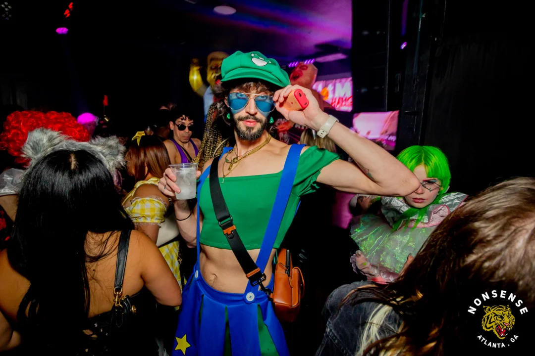 Hot Mess Halloween 2025 - Kimber was the DJ - Photo by @hellacurious