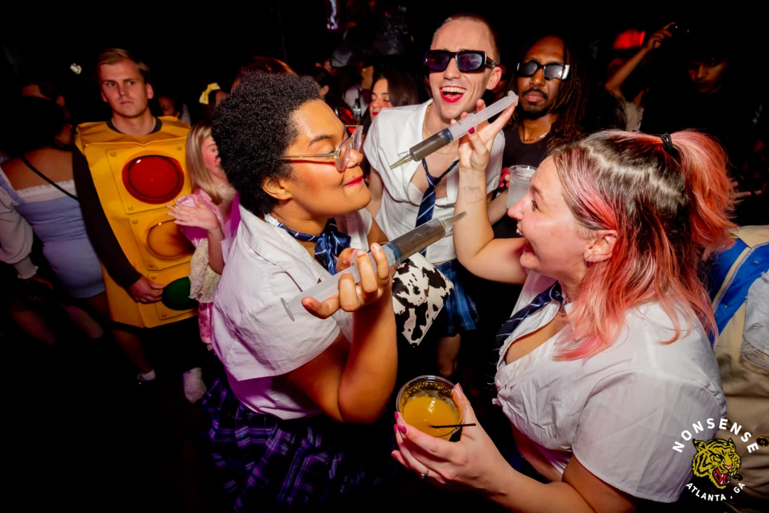 Hot Mess Halloween 2025 - Kimber was the DJ - Photo by @hellacurious