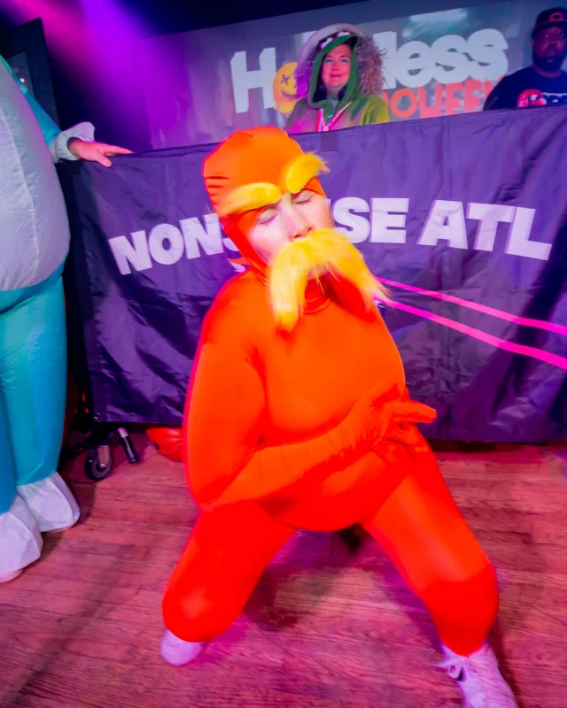 Hot Mess Halloween 2025 - Kimber was the DJ - Photo by @hellacurious