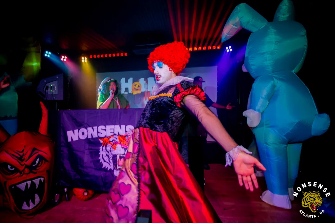 Hot Mess Halloween 2025 - Kimber was the DJ - Photo by @hellacurious