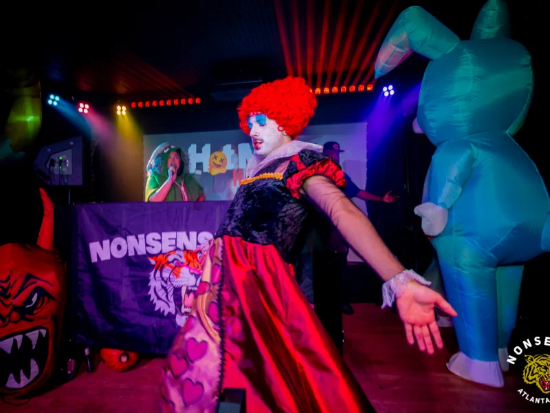 Hot Mess Halloween 2025 - Kimber was the DJ - Photo by @hellacurious
